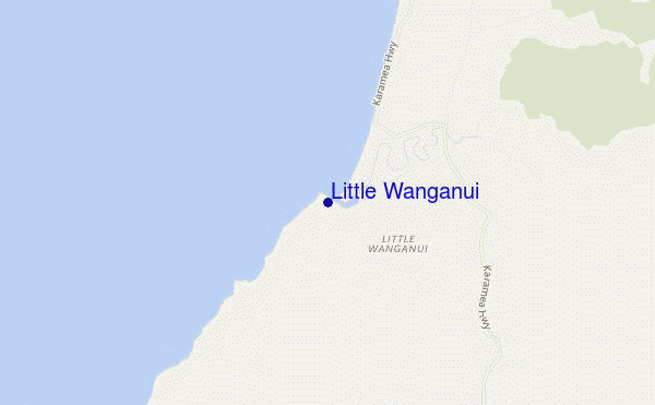 mappa di localizzazione di Little Wanganui