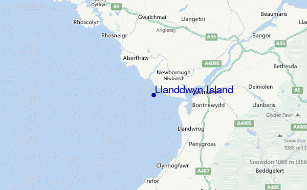 Llanddwyn Island Location Map