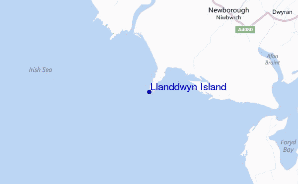 mappa di localizzazione di Llanddwyn Island