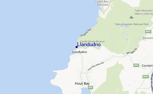 mappa di localizzazione di Llandudno