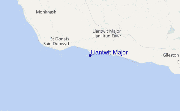 mappa di localizzazione di Llantwit Major