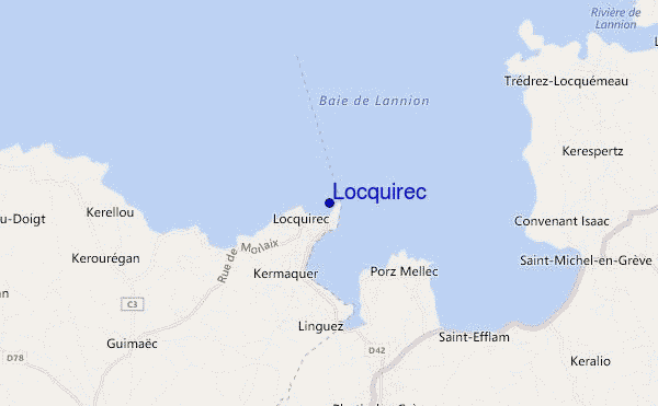 mappa di localizzazione di Locquirec
