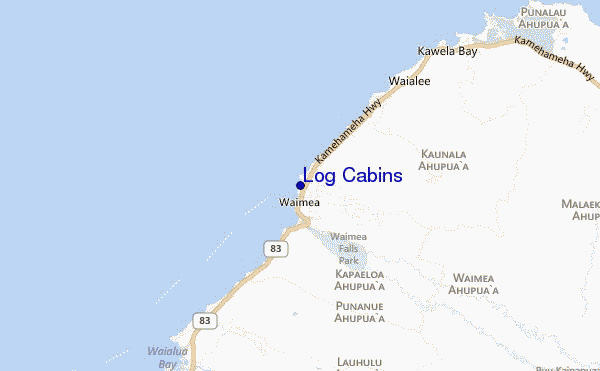 mappa di localizzazione di Log Cabins