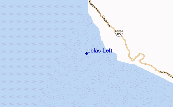 mappa di localizzazione di Lolas Left