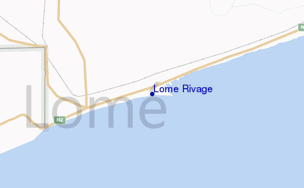 mappa di localizzazione di Lome Rivage
