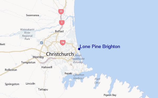 Lone Pine Brighton Location Map