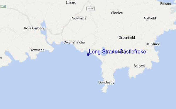 mappa di localizzazione di Long Strand-Castlefreke