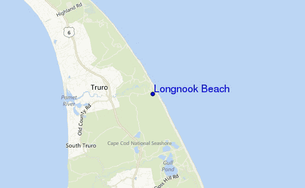 mappa di localizzazione di Longnook Beach