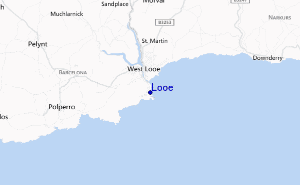 mappa di localizzazione di Looe