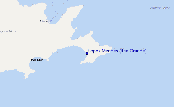 mappa di localizzazione di Lopes Mendes (Ilha Grande)