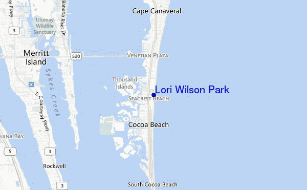 mappa di localizzazione di Lori Wilson Park