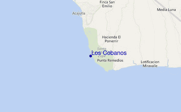 mappa di localizzazione di Los Cobanos