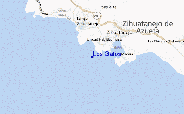 mappa di localizzazione di Los Gatos