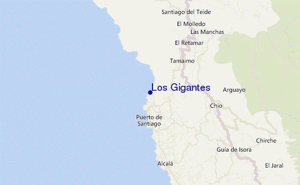 mappa di localizzazione di Los Gigantes