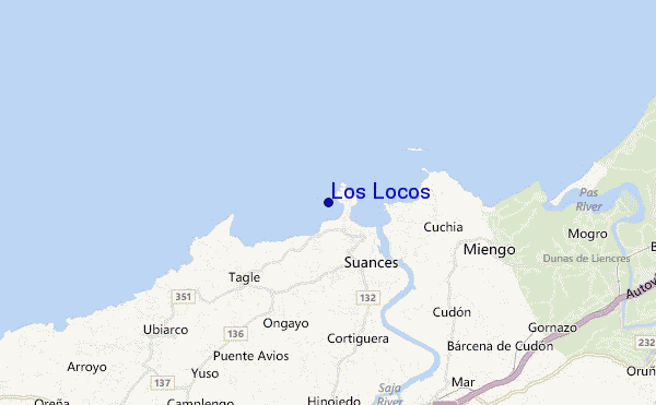 mappa di localizzazione di Los Locos