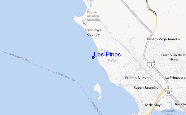 mappa di localizzazione di Los Pinos
