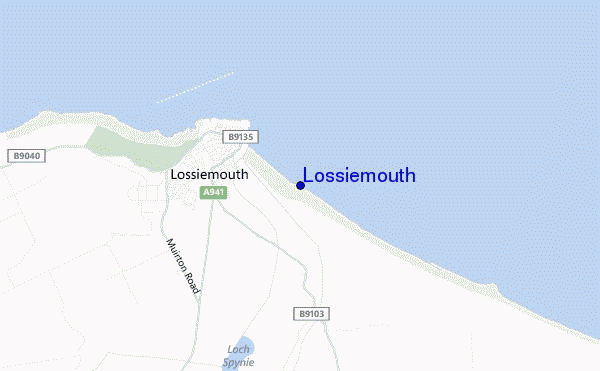 mappa di localizzazione di Lossiemouth