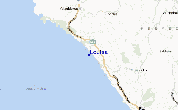 mappa di localizzazione di Loutsa