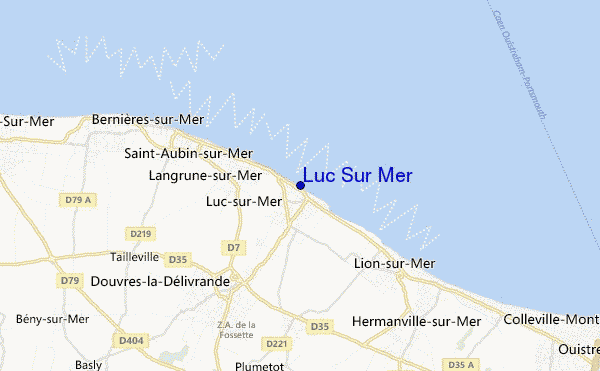 mappa di localizzazione di Luc Sur Mer