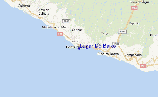 mappa di localizzazione di Lugar De Baixo