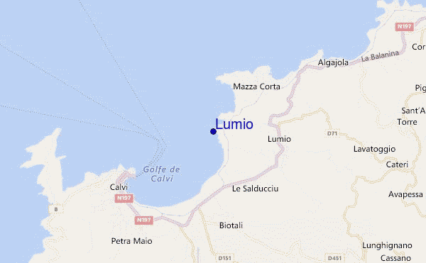 mappa di localizzazione di Lumio