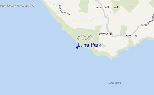 mappa di localizzazione di Luna Park