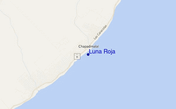 mappa di localizzazione di Luna Roja