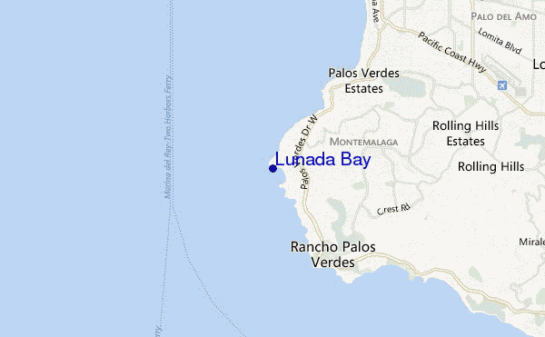 mappa di localizzazione di Lunada Bay