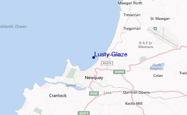 mappa di localizzazione di Lusty Glaze