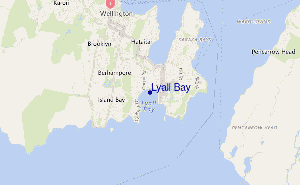 mappa di localizzazione di Lyall Bay