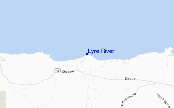 mappa di localizzazione di Lyre River