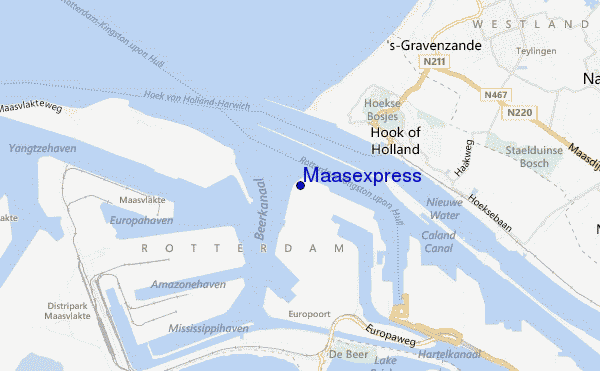 mappa di localizzazione di Maasexpress