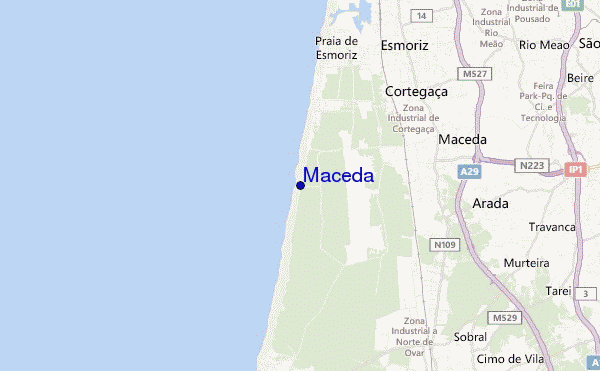 mappa di localizzazione di Maceda