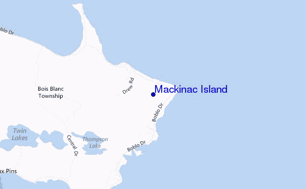 mappa di localizzazione di Mackinac Island