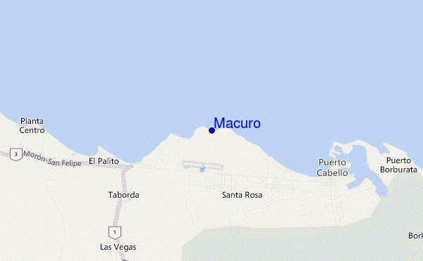 mappa di localizzazione di Macuro