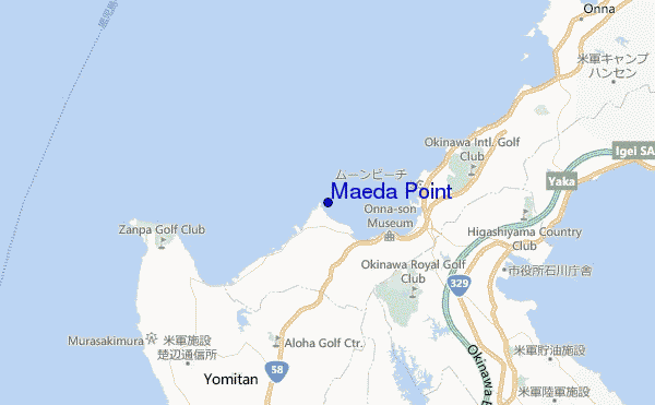 mappa di localizzazione di Maeda Point