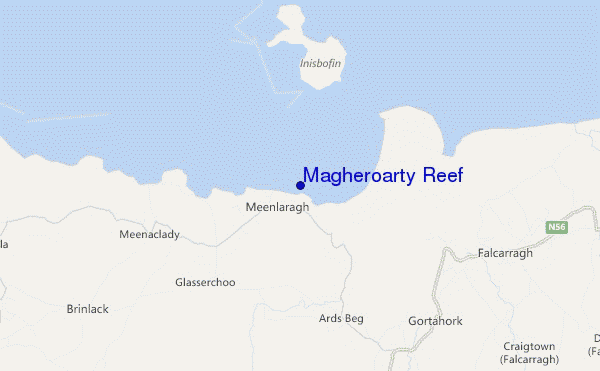 mappa di localizzazione di Magheroarty Reef