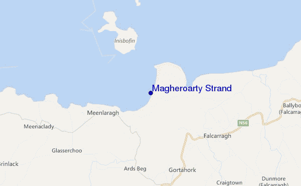 mappa di localizzazione di Magheroarty Strand