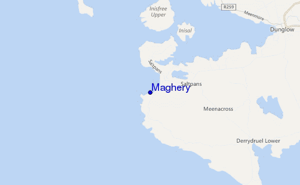 mappa di localizzazione di Maghery
