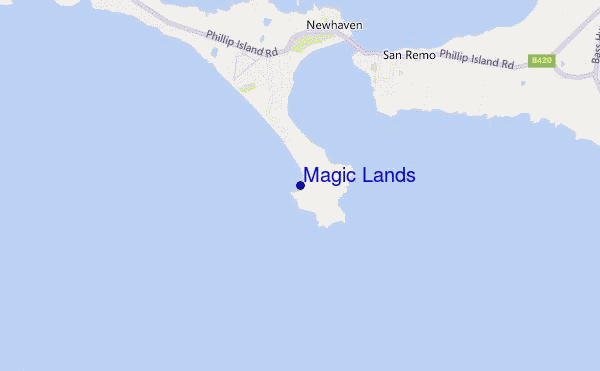 mappa di localizzazione di Magic Lands
