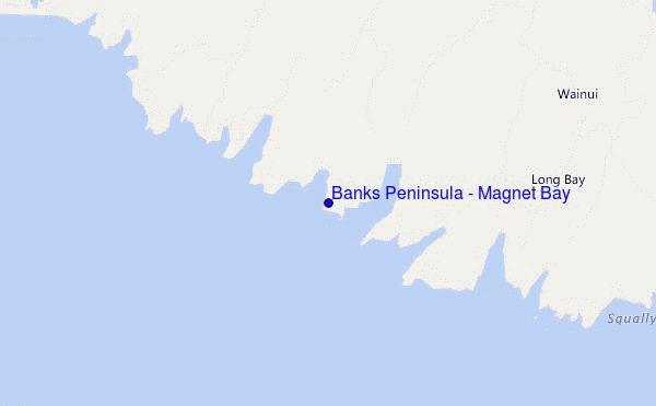 mappa di localizzazione di Banks Peninsula - Magnet Bay