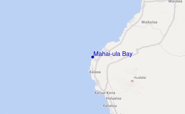 Mahai'ula Bay Location Map