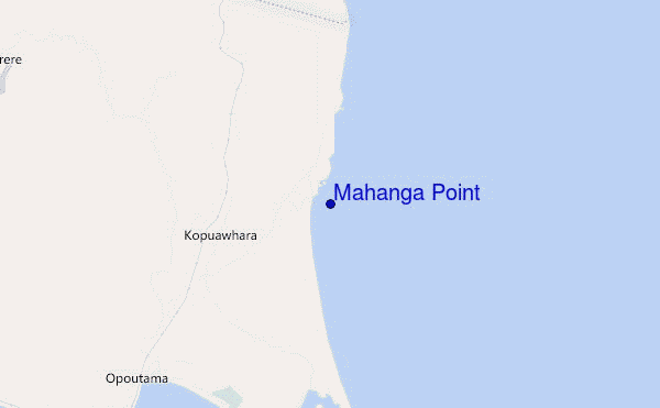 mappa di localizzazione di Mahanga Point