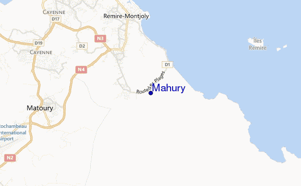 mappa di localizzazione di Mahury