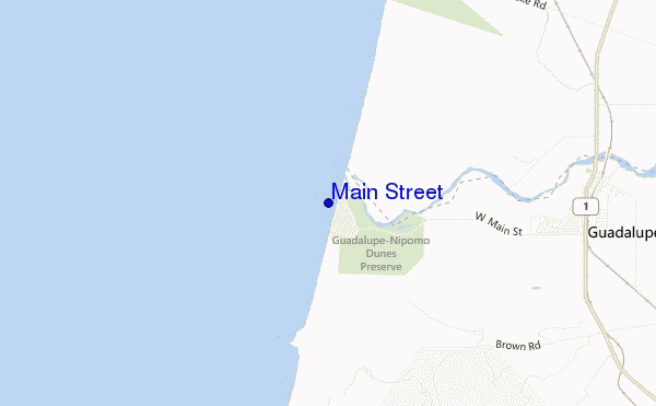 mappa di localizzazione di Main Street