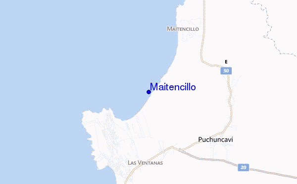 mappa di localizzazione di Maitencillo