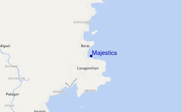 mappa di localizzazione di Majestics