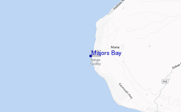 mappa di localizzazione di Majors Bay