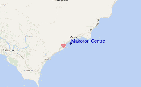 mappa di localizzazione di Makorori Centre