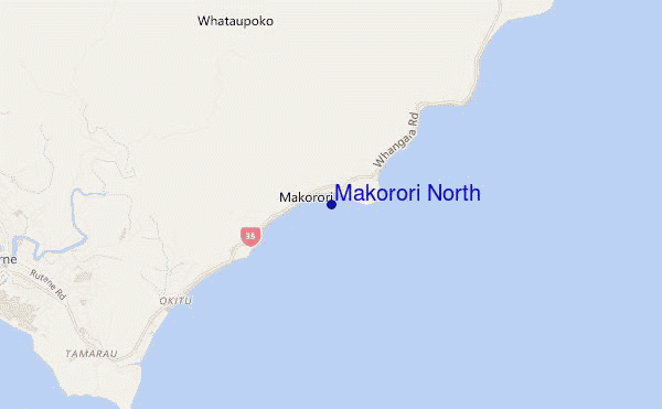 mappa di localizzazione di Makorori North